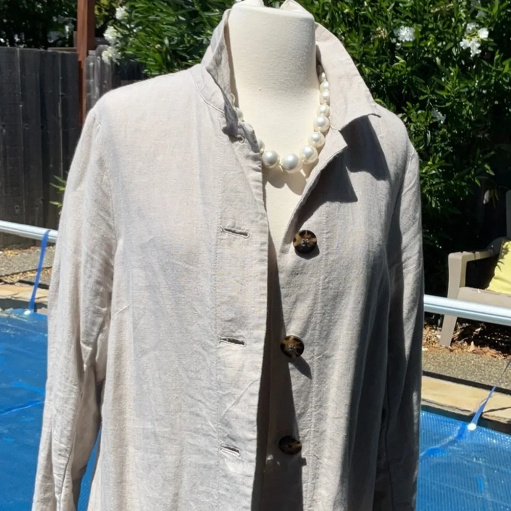 J. Jill Linen Coat - Picture 2 of 12